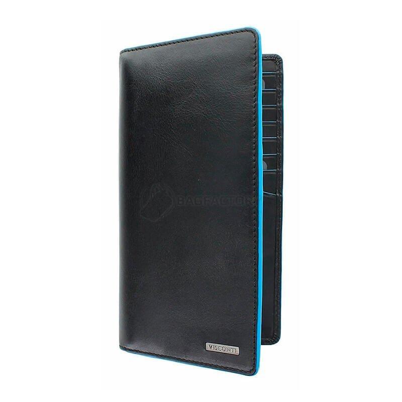 Гаманець чоловічий шкіряний Visconti Jean - Paul із захистом RFID Italian Black (ALP88 IT BLK)