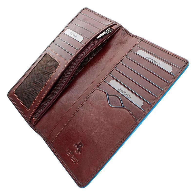 Гаманець чоловічий шкіряний Visconti Jean - Paul із захистом RFID Italian Brown (ALP88 IT BRN)