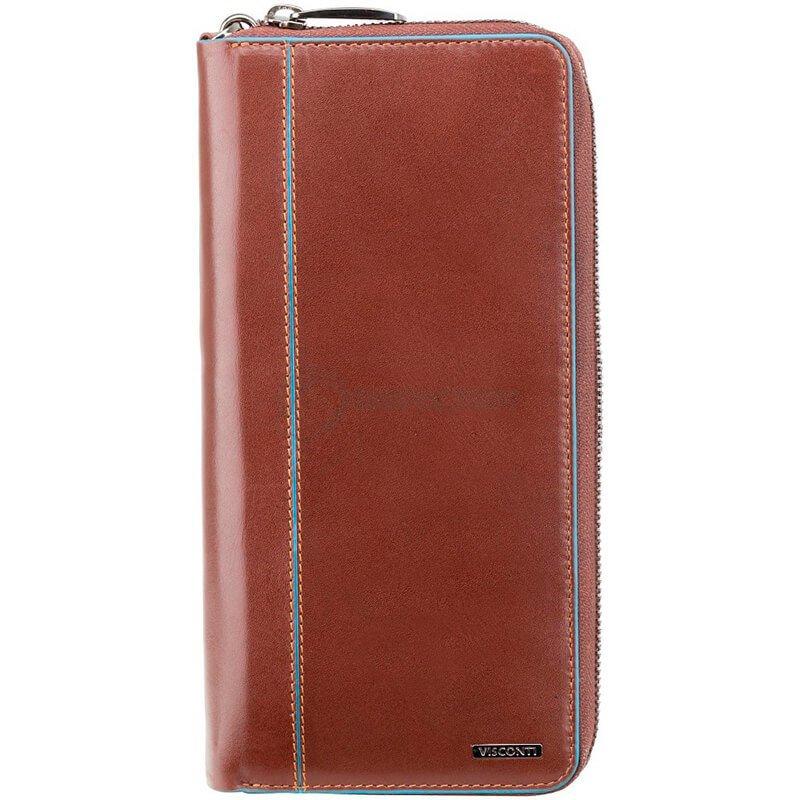 Портмоне дорожнє шкіряне Visconti Alfred Italian Brown (ALP89 IT BRN)