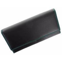 Гаманець жіночий шкіряний Visconti Topaz Black/Aqua (CD21 BLK/AQUA)