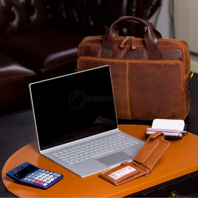 Портмоне чоловіче шкіряне Visconti Archimedes Коричневий (DRW30 TAN)