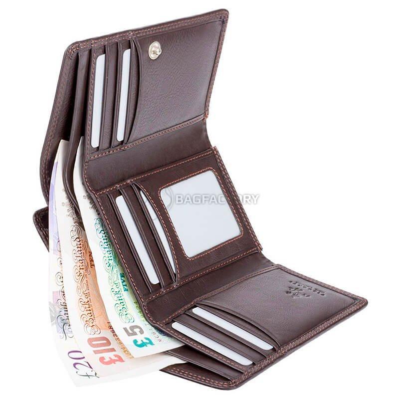 Гаманець жіночий шкіряний Visconti Picadilly Chocolate (HT32 CHOC)