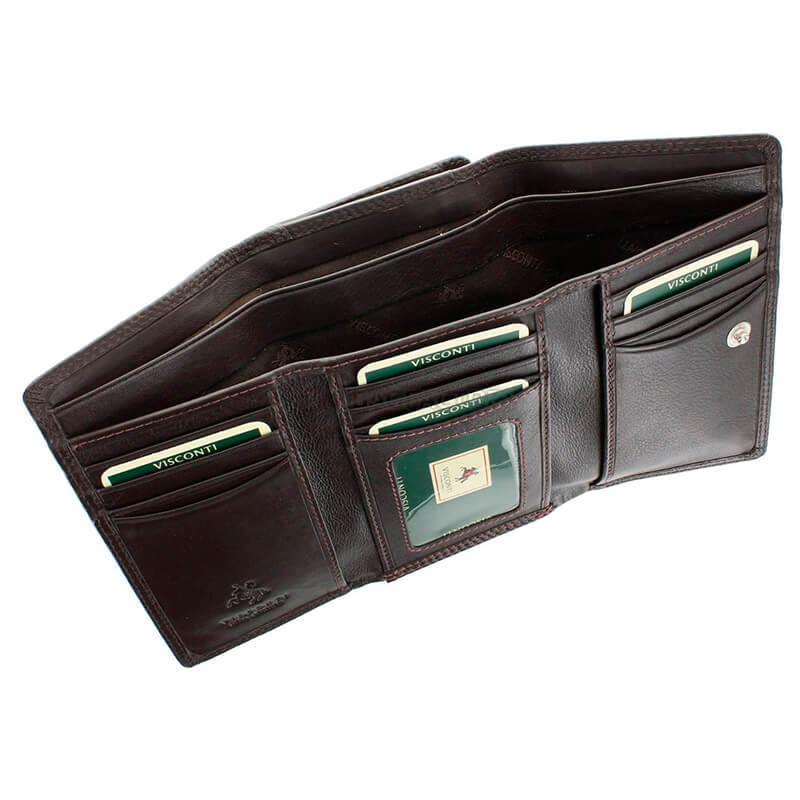 Гаманець жіночий шкіряний Visconti Picadilly Chocolate (HT32 CHOC)