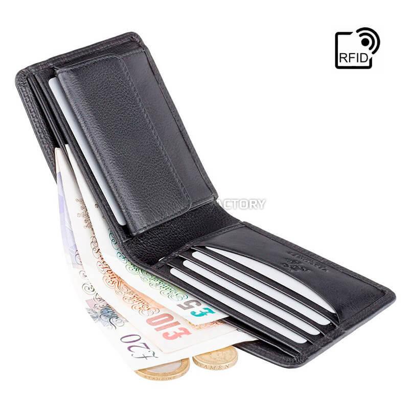 Портмоне чоловіче шкіряне Visconti Stamford Black (HT7 BLK)