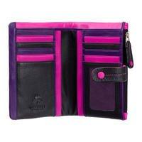 Гаманець жіночий шкіряний Visconti Malabu Black Multi Mimi (M87 BLK MULTI)