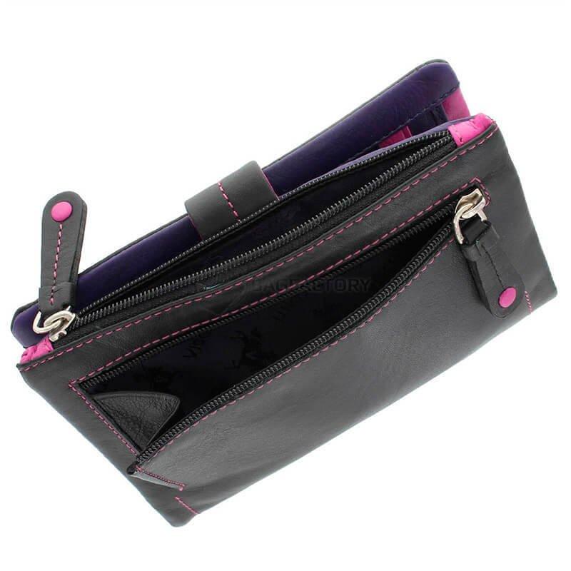 Гаманець жіночий шкіряний Visconti Malabu Black Multi Mimi (M87 BLK MULTI)