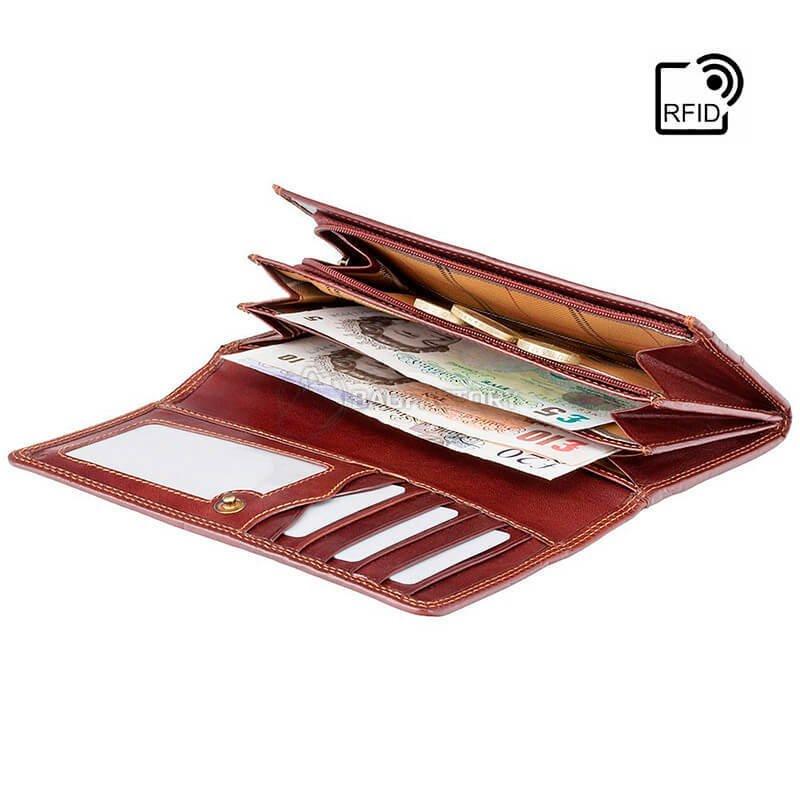 Гаманець жіночий шкіряний Visconti Florence Italian Brown (MZ10 IT BRN)