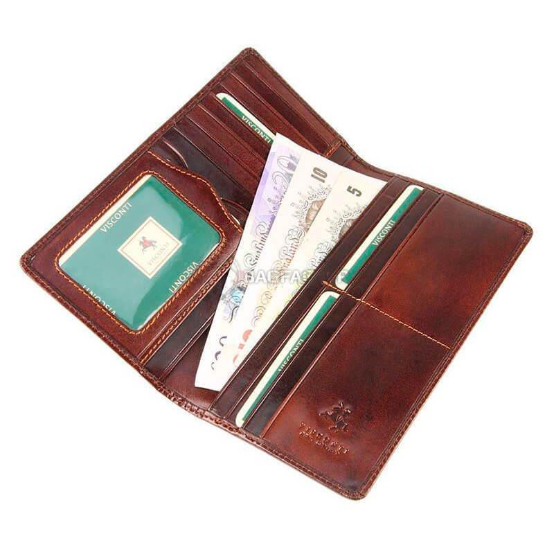 Гаманець чоловічий шкіряний Visconti Turin Italian Brown (MZ6 IT BRN)