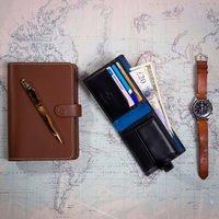 Портмоне чоловіче шкіряне Visconti Vincent Blue/Mustard (PM100 BL/MT)