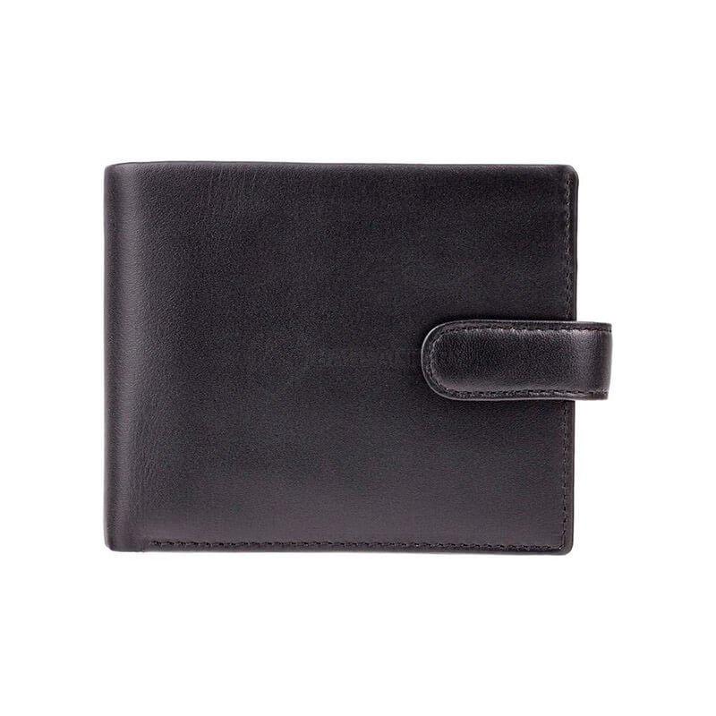 Портмоне чоловіче шкіряне Visconti Leonardo Black/Cobalt (PM102 BLK/BLUE)