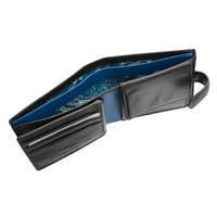Портмоне чоловіче шкіряне Visconti Leonardo Black/Cobalt (PM102 BLK/BLUE)