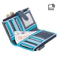 Гаманець жіночий шкіряний Visconti Bermuda Blue Multi (RB100 BLUE MULTI)