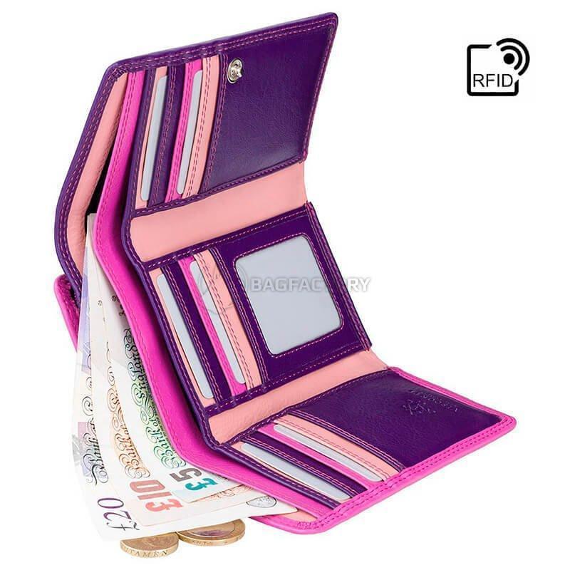 Гаманець жіночий шкіряний Visconti Bora Berry Multi (RB43 BERRY MULTI)