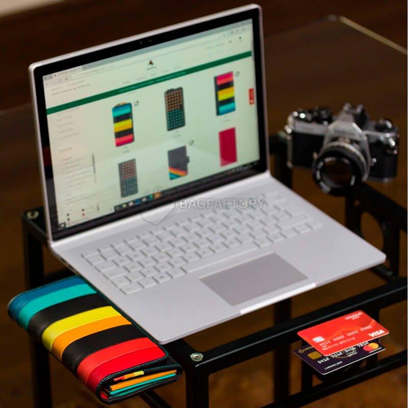 Гаманець жіночий шкіряний Visconti Kos Black Multi Santorini (STR4 BLK MULTI)