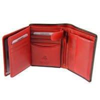 Портмоне чоловіче шкіряне Visconti Waldorf Black/Red (TR34 BLK/RED)