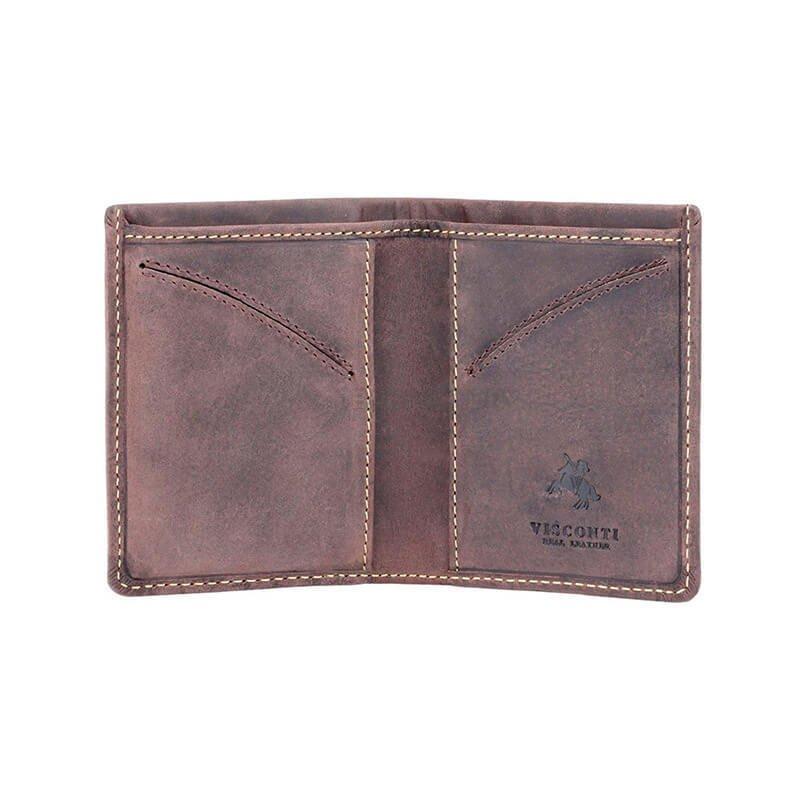 Портмоне чоловіче шкіряне Visconti Saber Oil Brown з захистом RFID (VSL21 OIL BRN)
