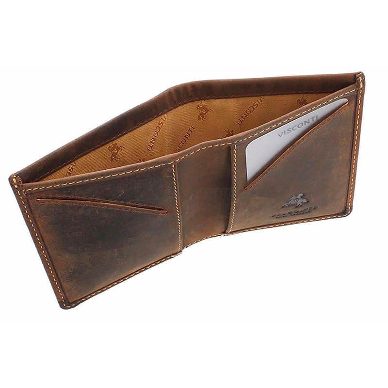 Портмоне чоловіче шкіряне Visconti Saber Oil Tan з захистом RFID (VSL21 OIL TAN)