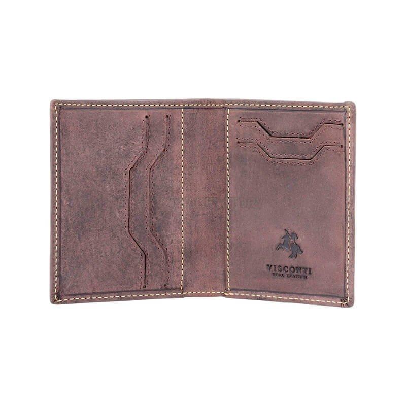 Портмоне чоловіче шкіряне Visconti Javelin Oil Brown з захистом RFID (VSL26 OIL BRN)