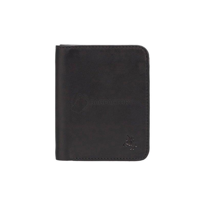 Портмоне чоловіче шкіряне Visconti Lank Black/Orange з захистом RFID (VSL34 BK/OR)