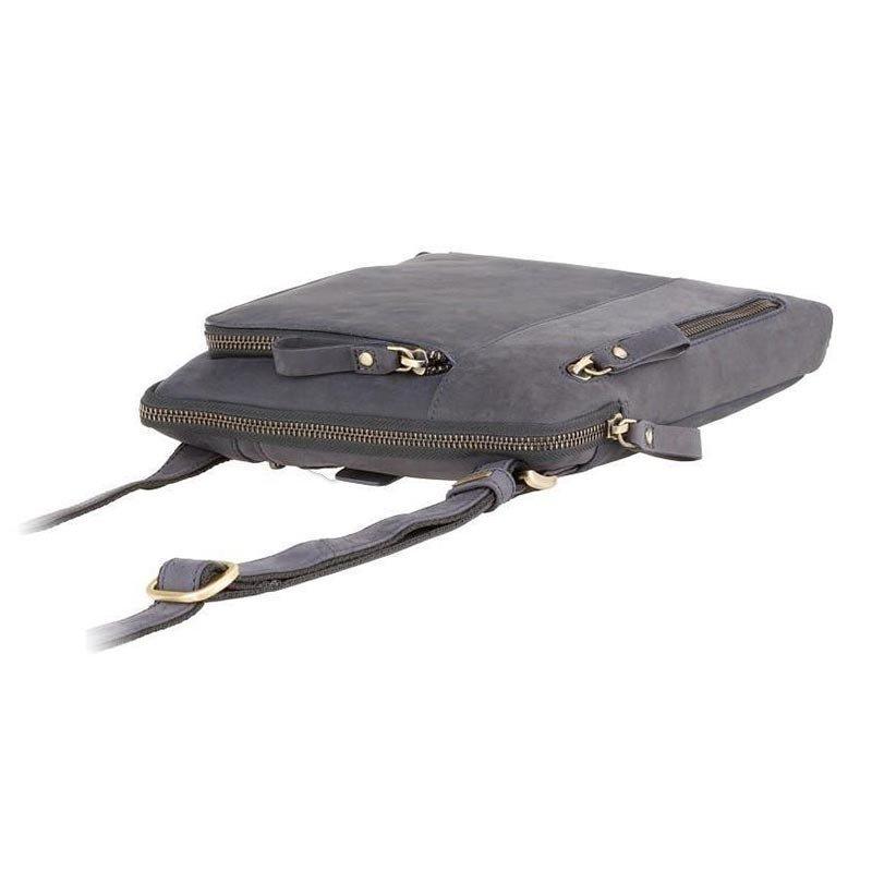 Чоловіча шкіряна сумка Visconti Roy Oil Blue (15056 OIL BLUE)