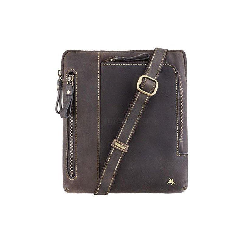 Чоловіча шкіряна сумка Visconti Roy Oil Brown (15056 OIL BR)