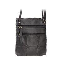 Жіноча шкіряна сумка Visconti 18606 Slim Bag Black (18606 BLK)