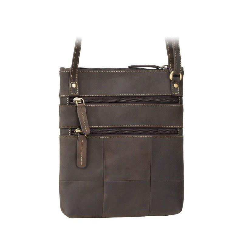 Жіноча шкіряна сумка Visconti 18606 Slim Bag Oil Brown (18606 OIL BRN)