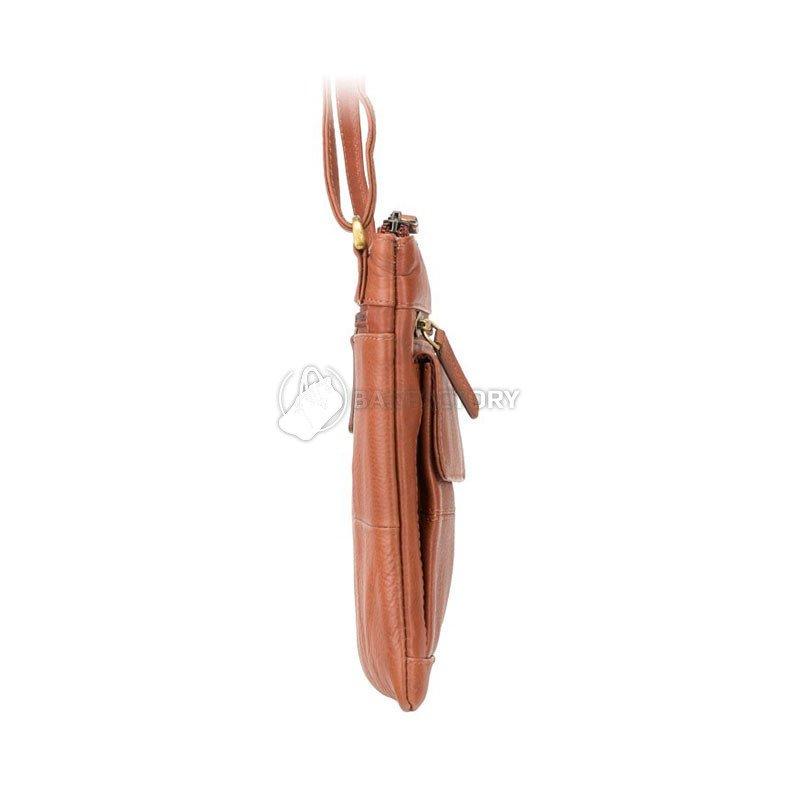 Жіноча шкіряна сумка Visconti 18608/A Slim Bag Brown (18608 BRN)
