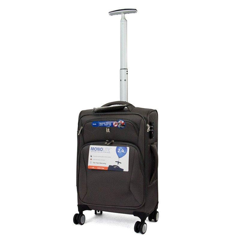 Валіза на 4 колесах IT Luggage SATIN Dark Grey S 35л (IT12 - 2225-08 - S - S755)