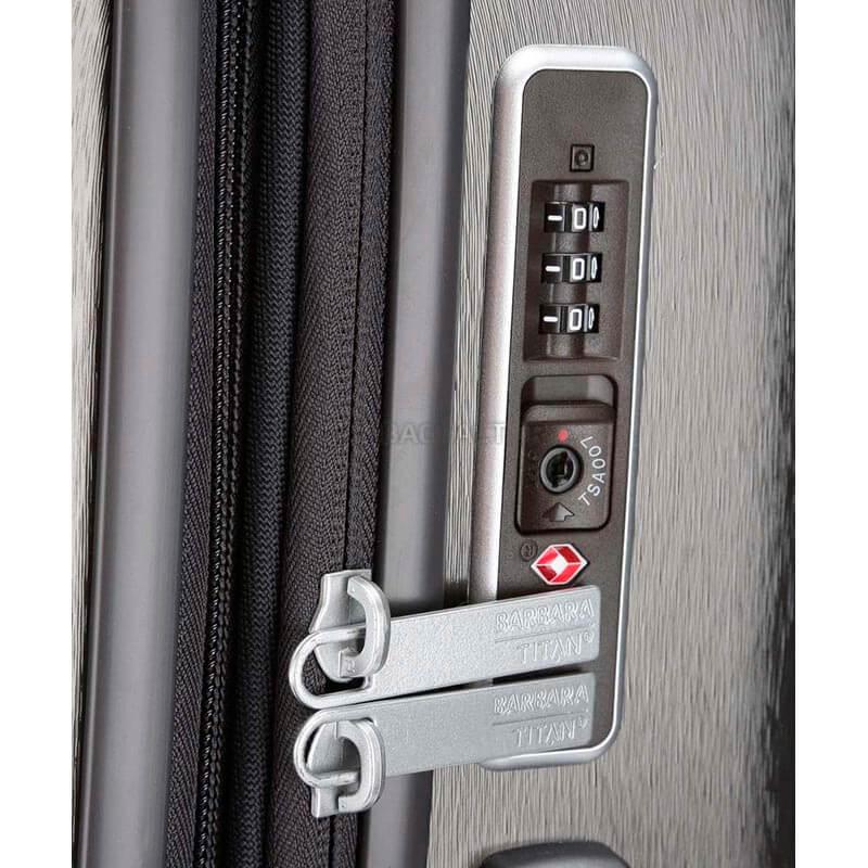 Валіза на 4 колесах Titan BARBARA GLINT Anthracite Metallic M exp.68/78л (Ti845405 - 04)