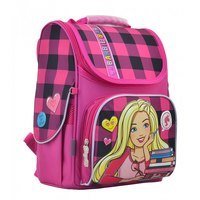 Рюкзак шкільний каркасний 1 Вересня H - 11 Barbie red 12л (555156)