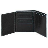 Портмоне Piquadro Blue Square Black з відділ. для монет і 14 кред.карт з RFID захистом (PU4859B2R_N)