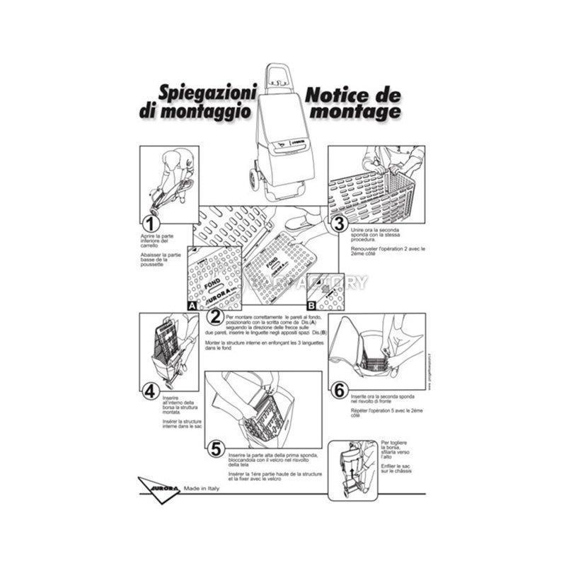 Господарська сумка-візок Aurora Milano 60 Blue (926856)