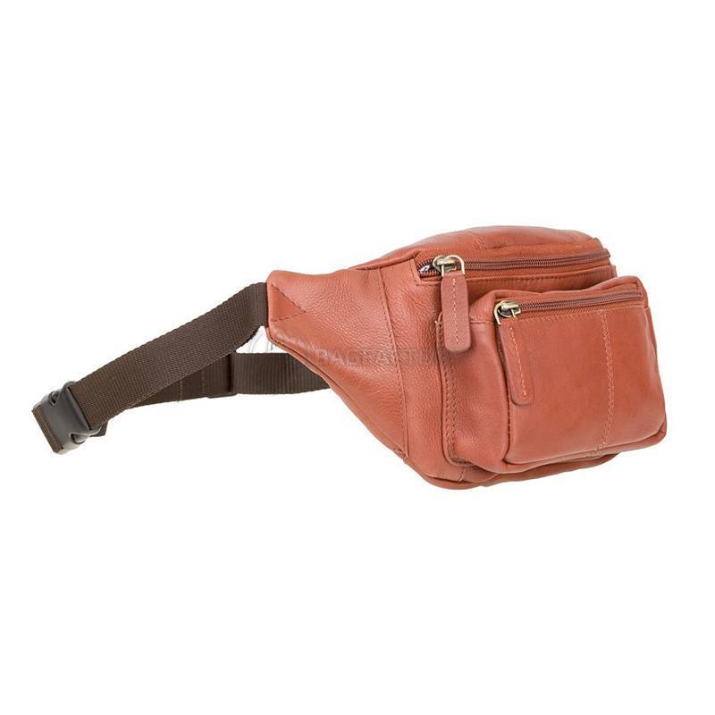 Поясна шкіряна сумка Visconti 720 Bumbag Brown (720 BR)