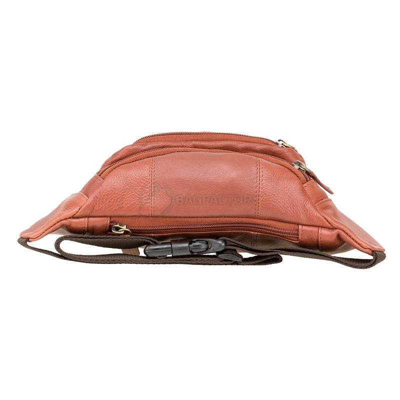 Поясна шкіряна сумка Visconti 720 Bumbag Brown (720 BR)