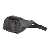 Поясна шкіряна сумка Visconti Bumbag Black (720 BLK)