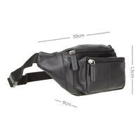 Поясна шкіряна сумка Visconti Bumbag Black (720 BLK)