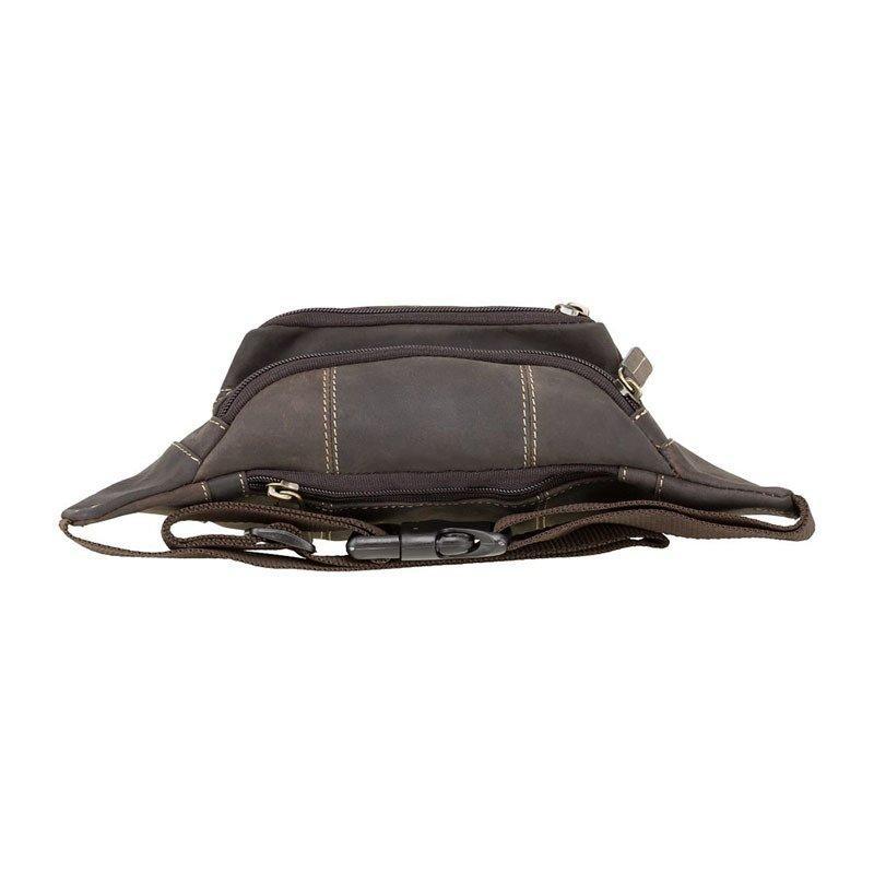 Поясна шкіряна сумка Visconti Bumbag Oil Brown (720 OIL BR)