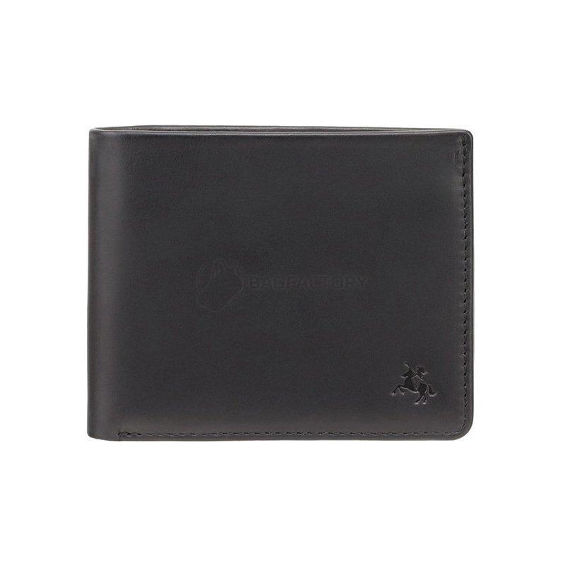 Портмоне чоловіче шкіряне Visconti Tap'n'Go Black - Steel Blue з RFID (VSL33 BK/ST BL)