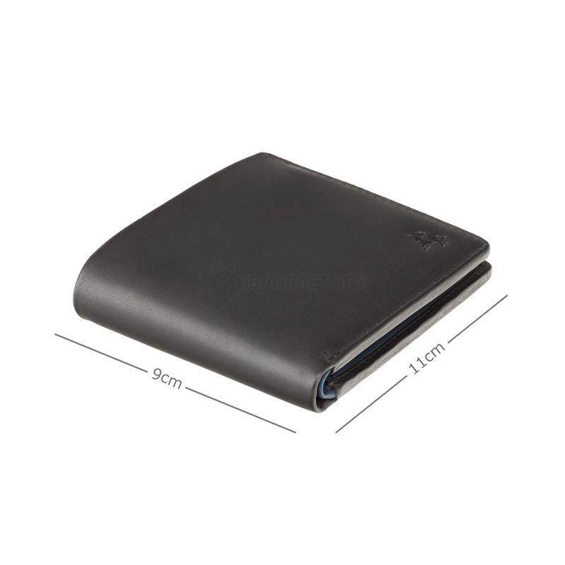 Портмоне чоловіче шкіряне Visconti Tap'n'Go Black - Steel Blue з RFID (VSL33 BK/ST BL)
