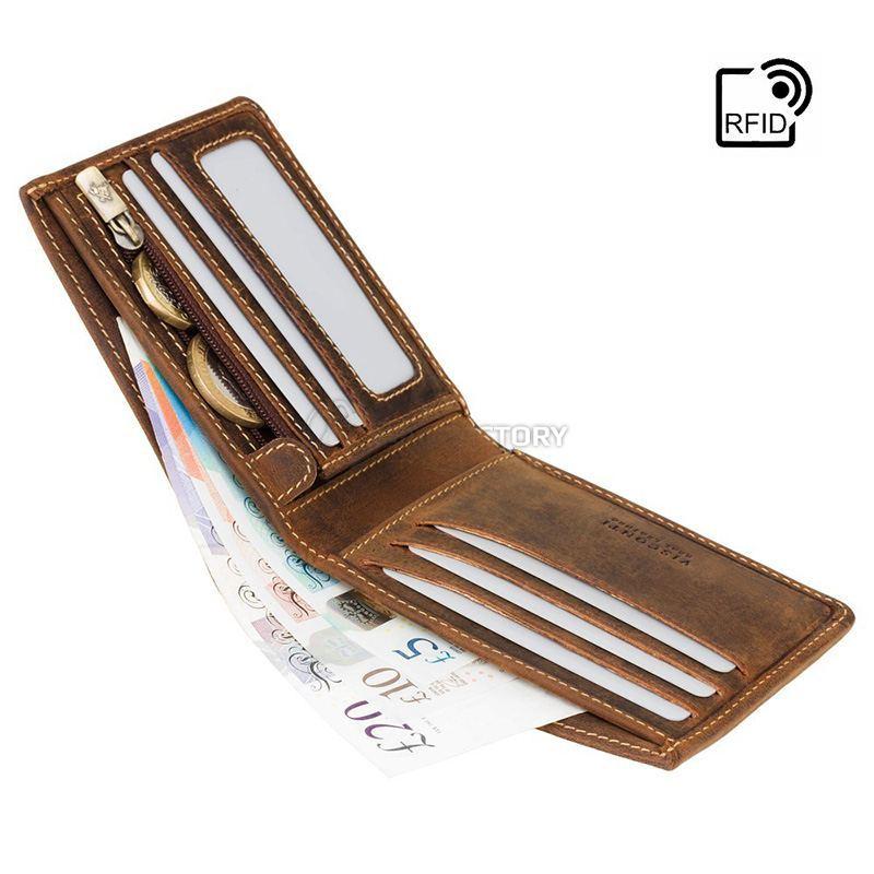 Портмоне чоловіче шкіряне Visconti Tap'n'Go з RFID Oil Tan (VSL33 OIL TAN)