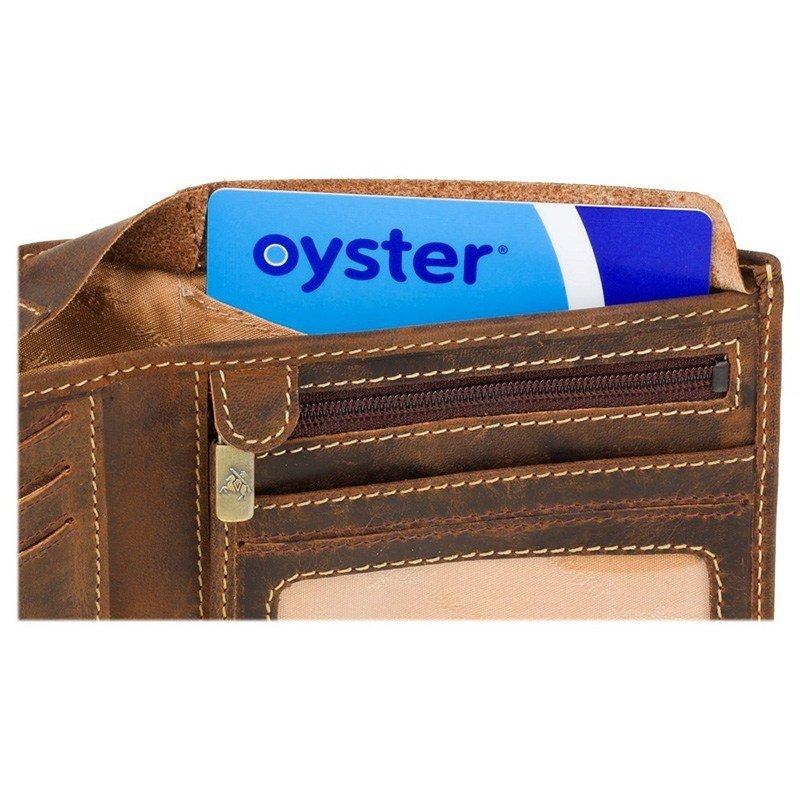 Портмоне чоловіче шкіряне Visconti Tap'n'Go з RFID Oil Tan (VSL33 OIL TAN)