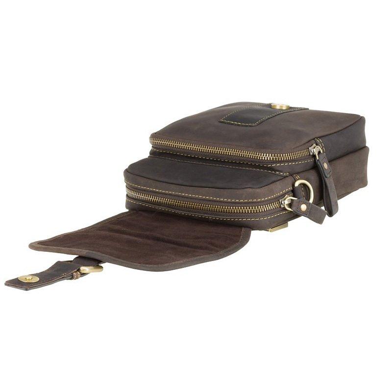 Чоловіча шкіряна сумка Visconti Jules Oil Brown (16208 OIL BR)