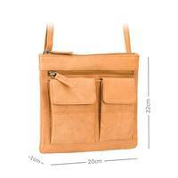 Жіноча шкіряна сумка Visconti Slim Bag Sand (18608 SND)