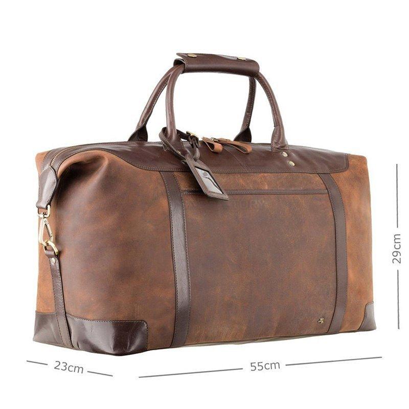 Дорожня шкіряна сумка Visconti Voyager Tan Merlin (TC152 TAN/MLN)