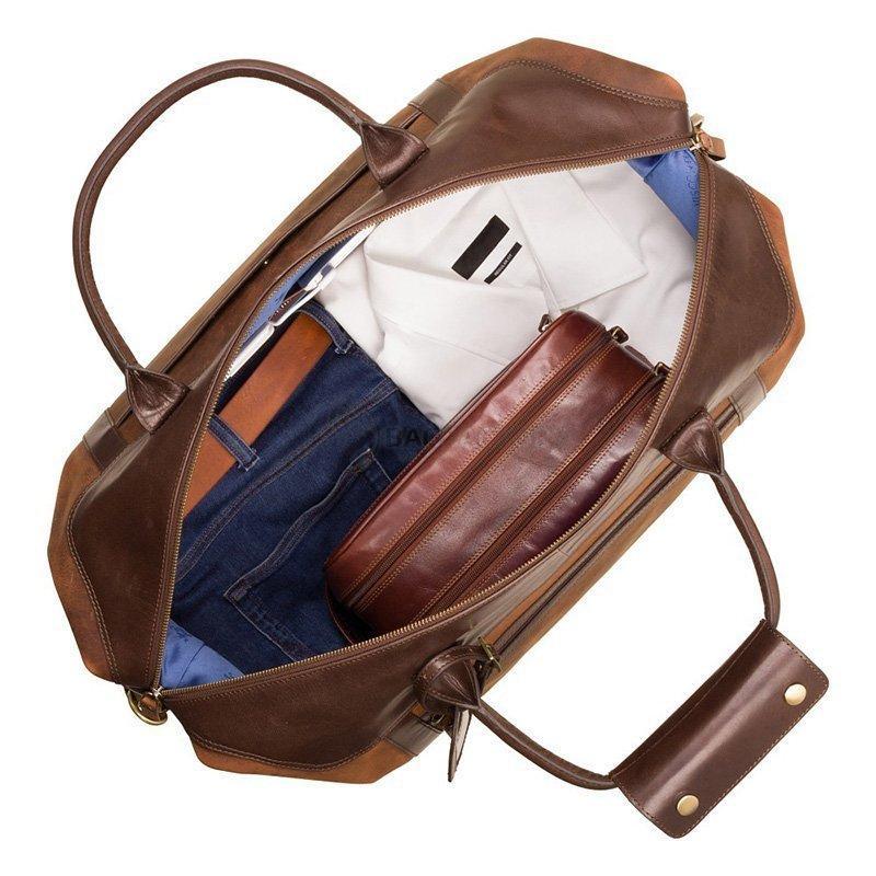 Дорожня шкіряна сумка Visconti Voyager Tan Merlin (TC152 TAN/MLN)