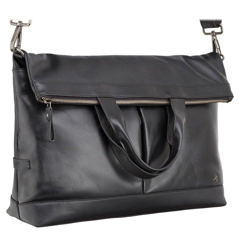 Сумка для ноутбука шкіряна Visconti Axel Oil Black (TC74 OIL BLK)