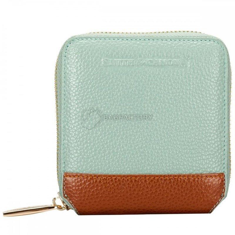 Гаманець жіночий шкіряний Smith & Canova Althorp Blue - Tan (26803 BLUE - TAN)