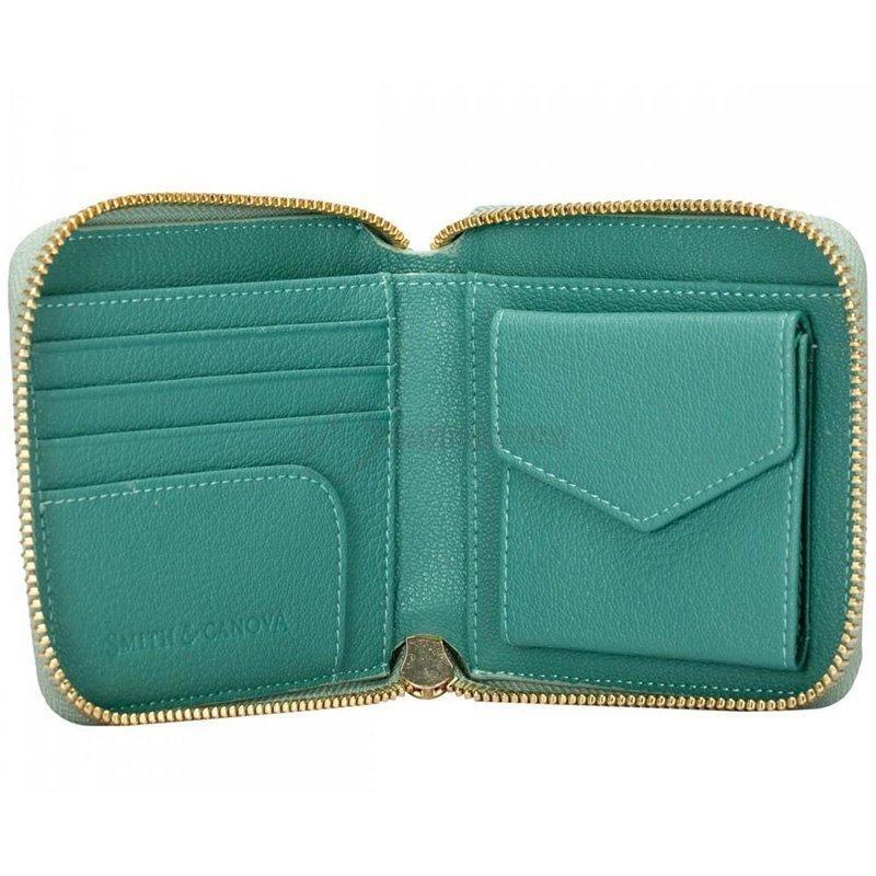 Гаманець жіночий шкіряний Smith & Canova Althorp Blue - Tan (26803 BLUE - TAN)