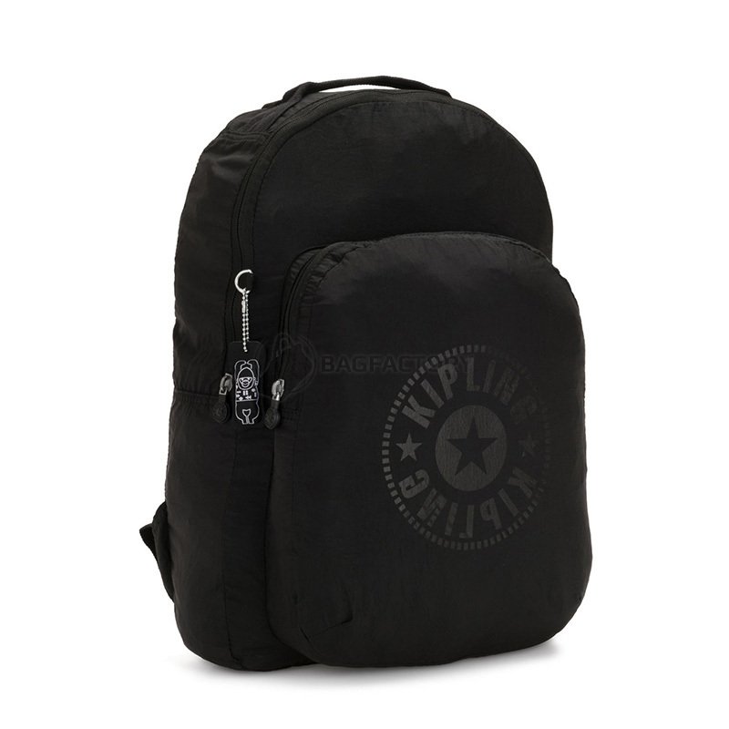 Міський складний рюкзак Kipling Seoul Packable Black Light 22.5л (KI3741_86A)